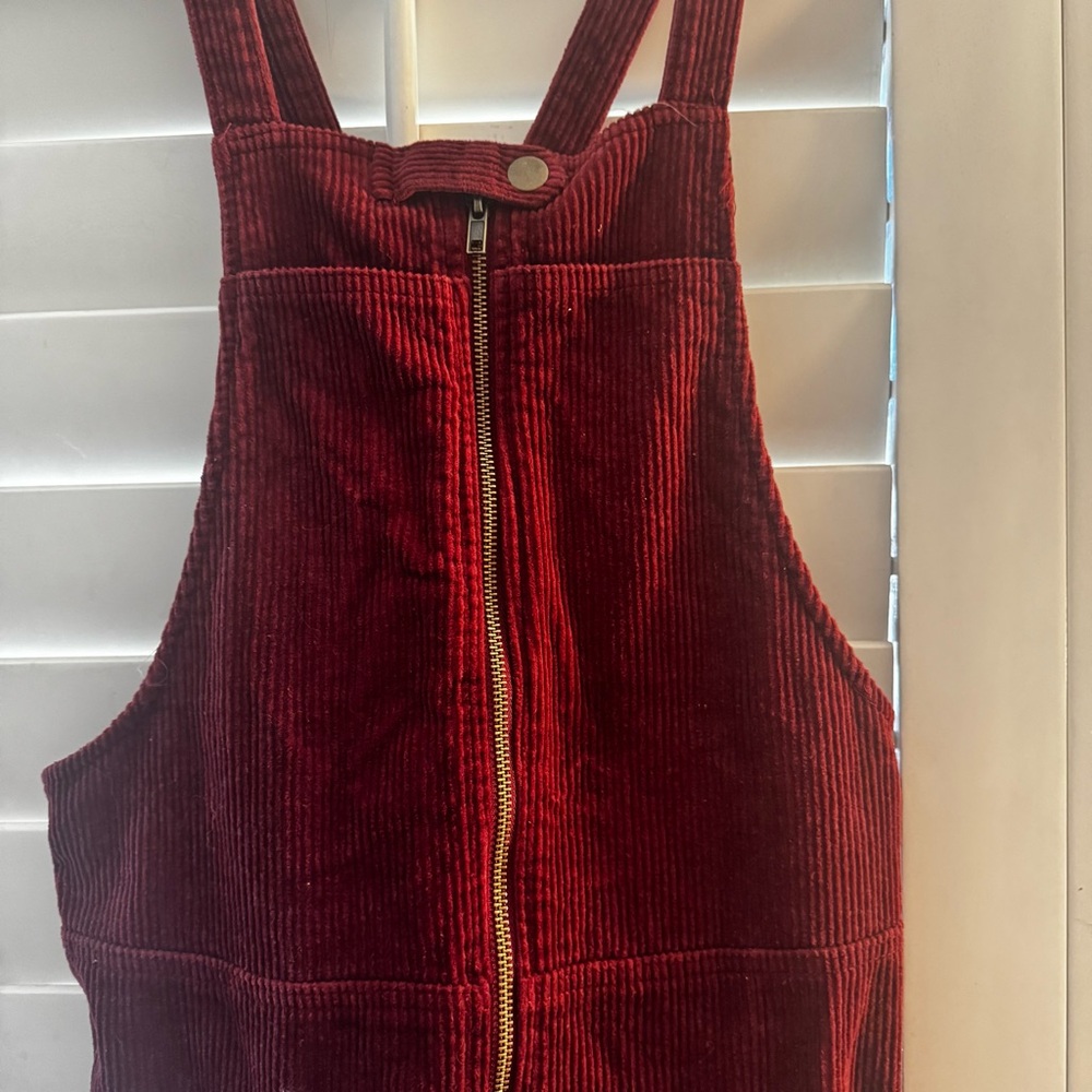 Forever 21 Burgundy Corduroy Mini Dress